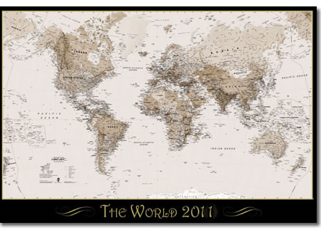 World  2011 on Premium 2011 World Map