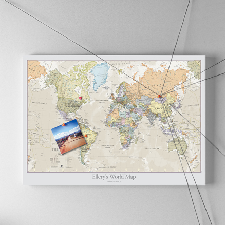 Personalised Classic World Map