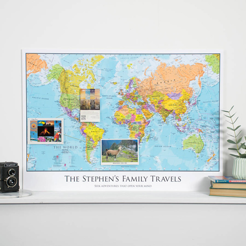 Personalised World Travel Map