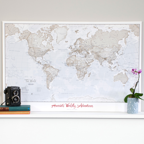 Personalised World Is Art Map