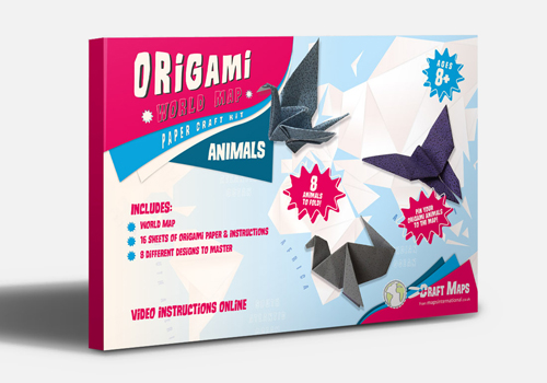 Origami World Map Craft kit