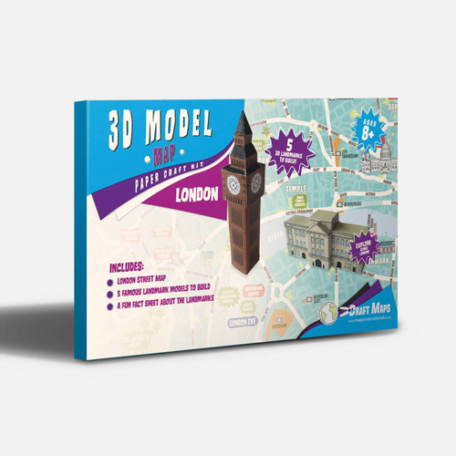 London 3D Model Map Craft kit