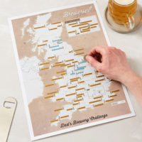 Personalised Maps - UK Breweries Print