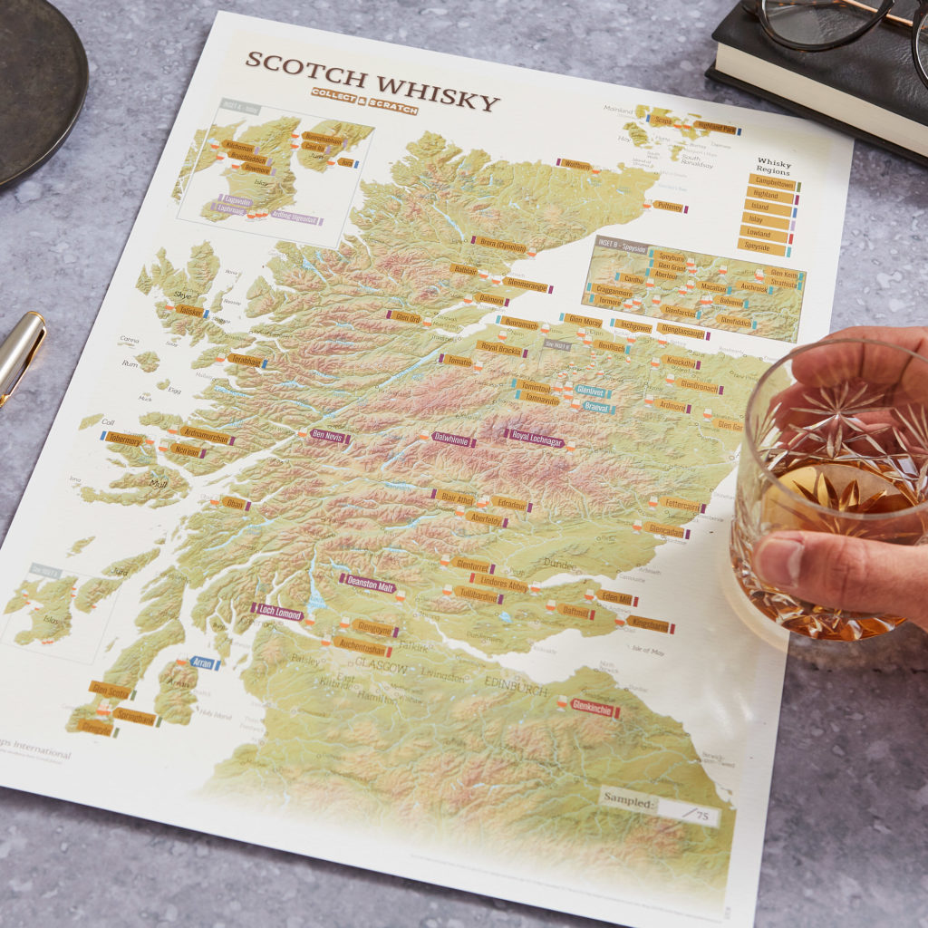 Scratch Print activities - whisky samples