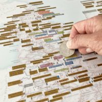 English Heritage Sites Scratch Map Close Up