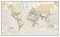 Large Classic World Map 1