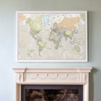 Large Classic World Map 2