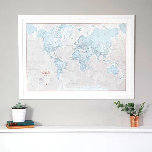 Treat yourself with our range of Framed World Maps!