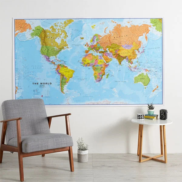 World Map Poster – Education, Decoration, Location