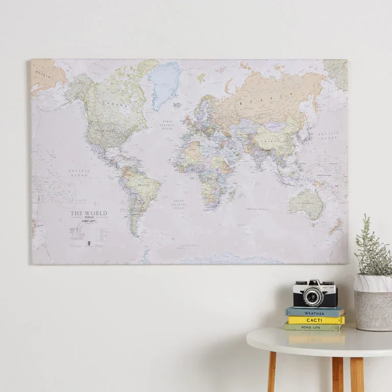 Three Questions to help you Choose the Right Canvas World Map for your Home