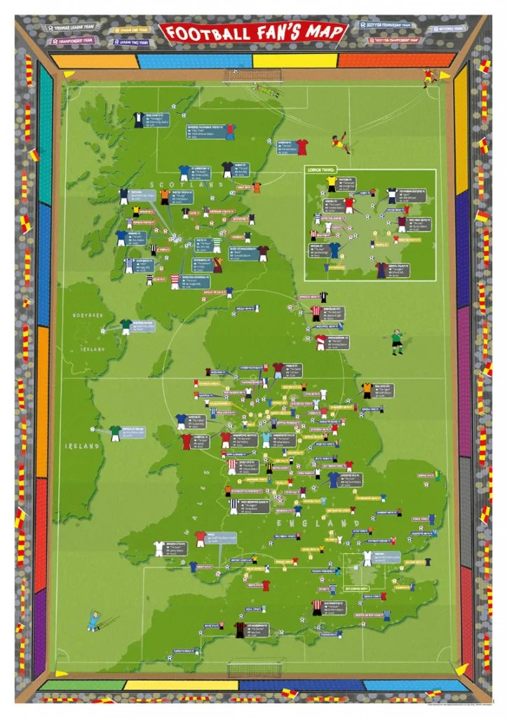Football Fan’s Map gets redesigned for new season