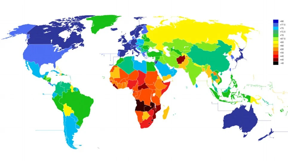 Life Expectancy World Map