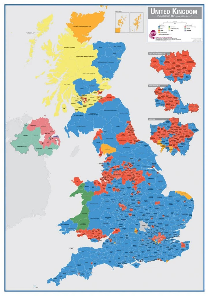 Parliamentary Constituency Maps updated to reflect GE 2017 Results