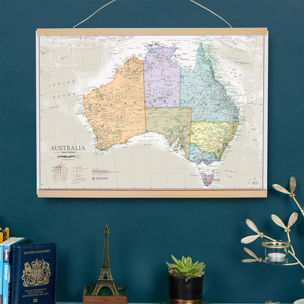 CM01750_S_CWDHB - Australia Classic Wall Map