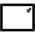 Pinboard & Framed Black