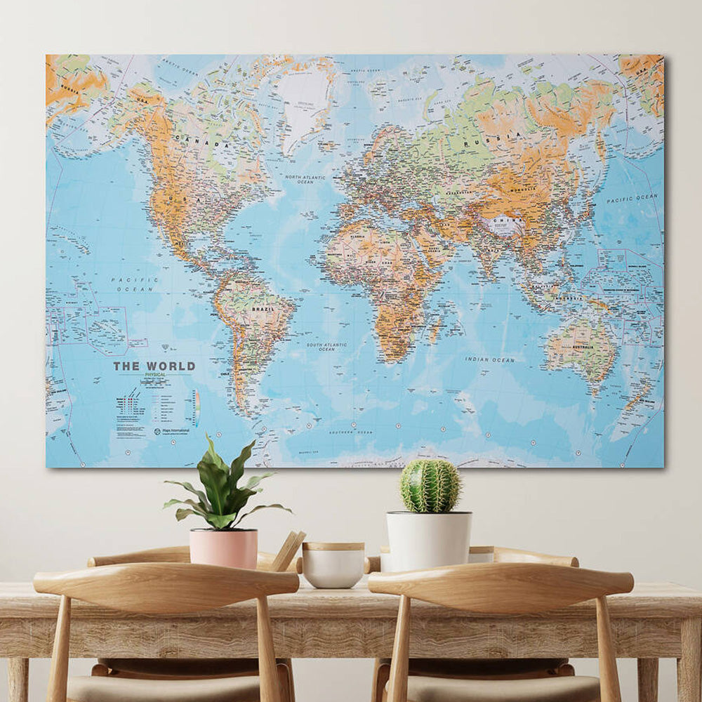 Physical World Maps