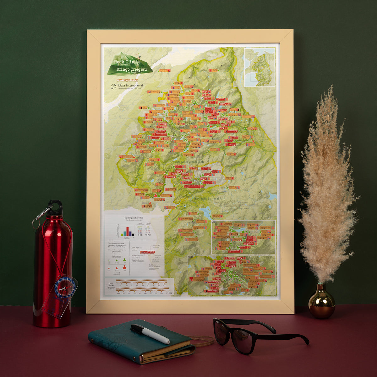 UK01734_S_BWOAK - Scratch Off Snowdonian Climbs Print