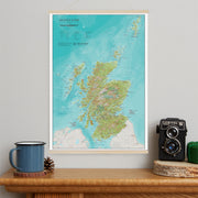 UK01736_S_LWDHB - Travel Wall Map of Scotland