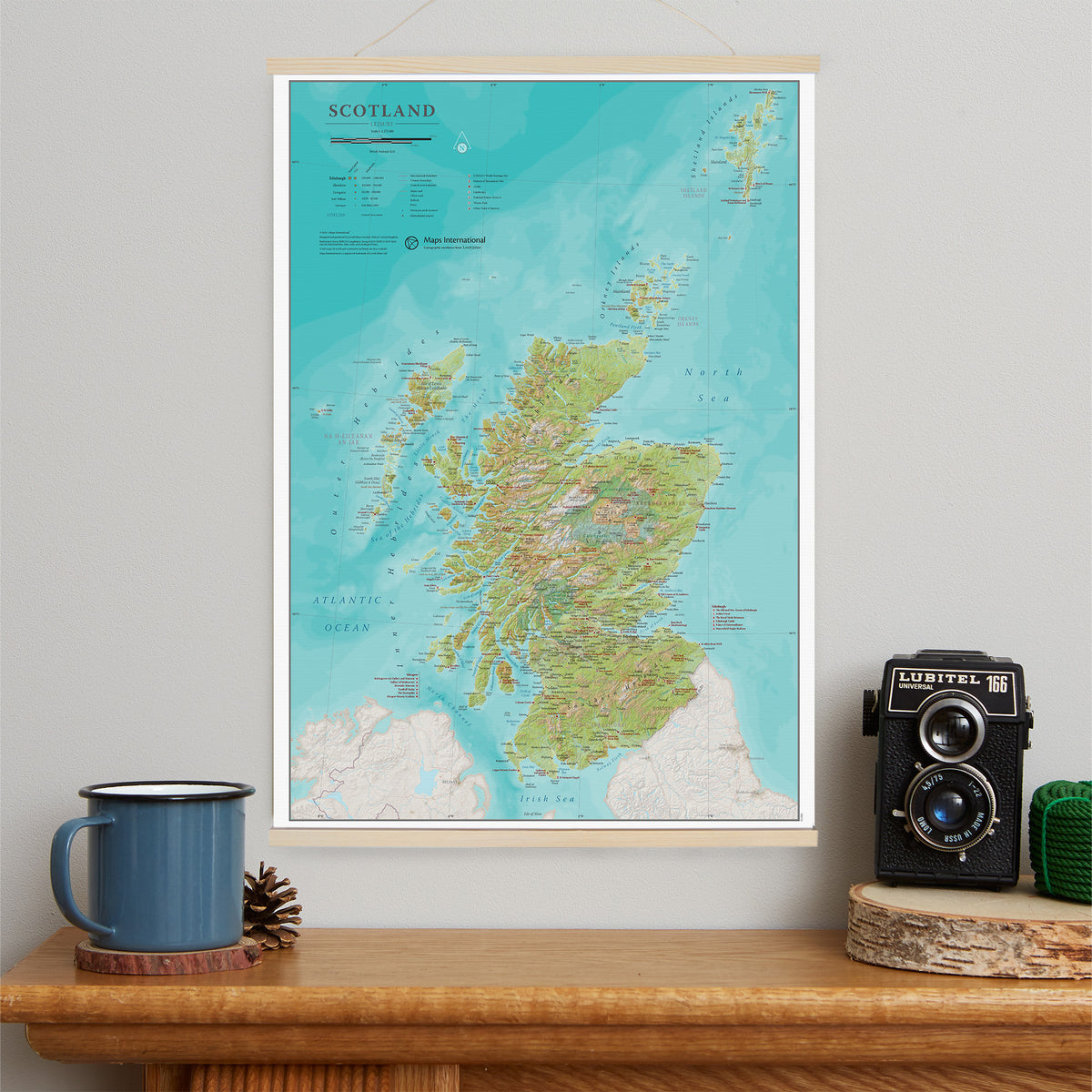 UK01736_S_LWDHB - Travel Wall Map of Scotland