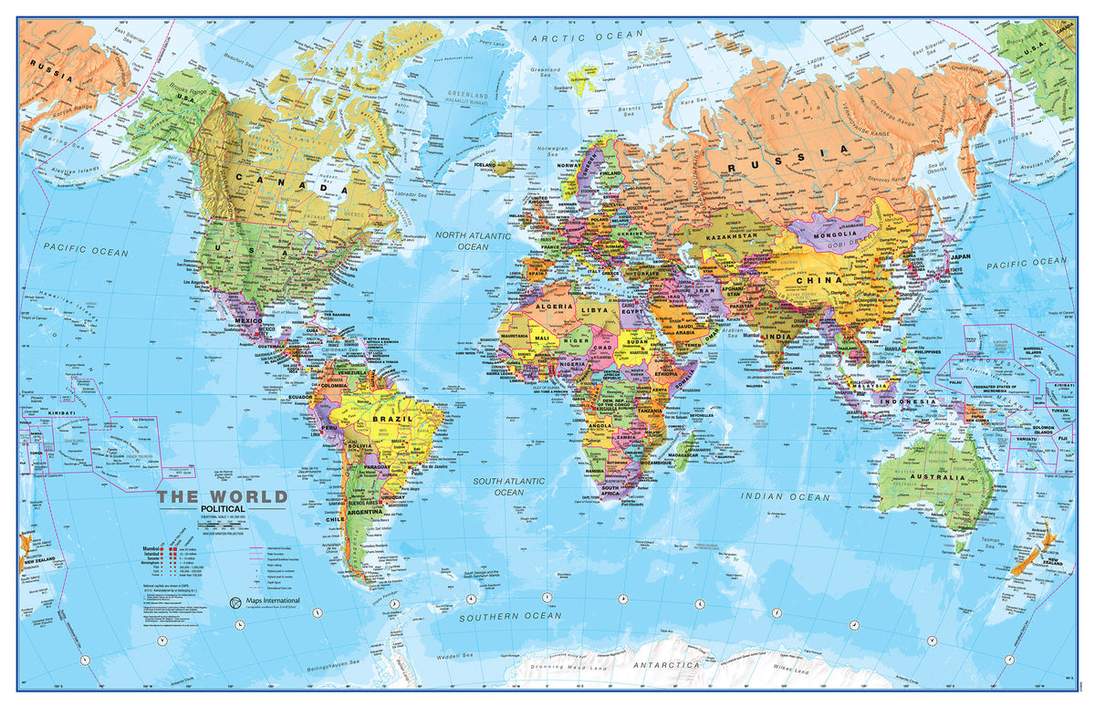 WM00001_S_FSLAM - World Political Map