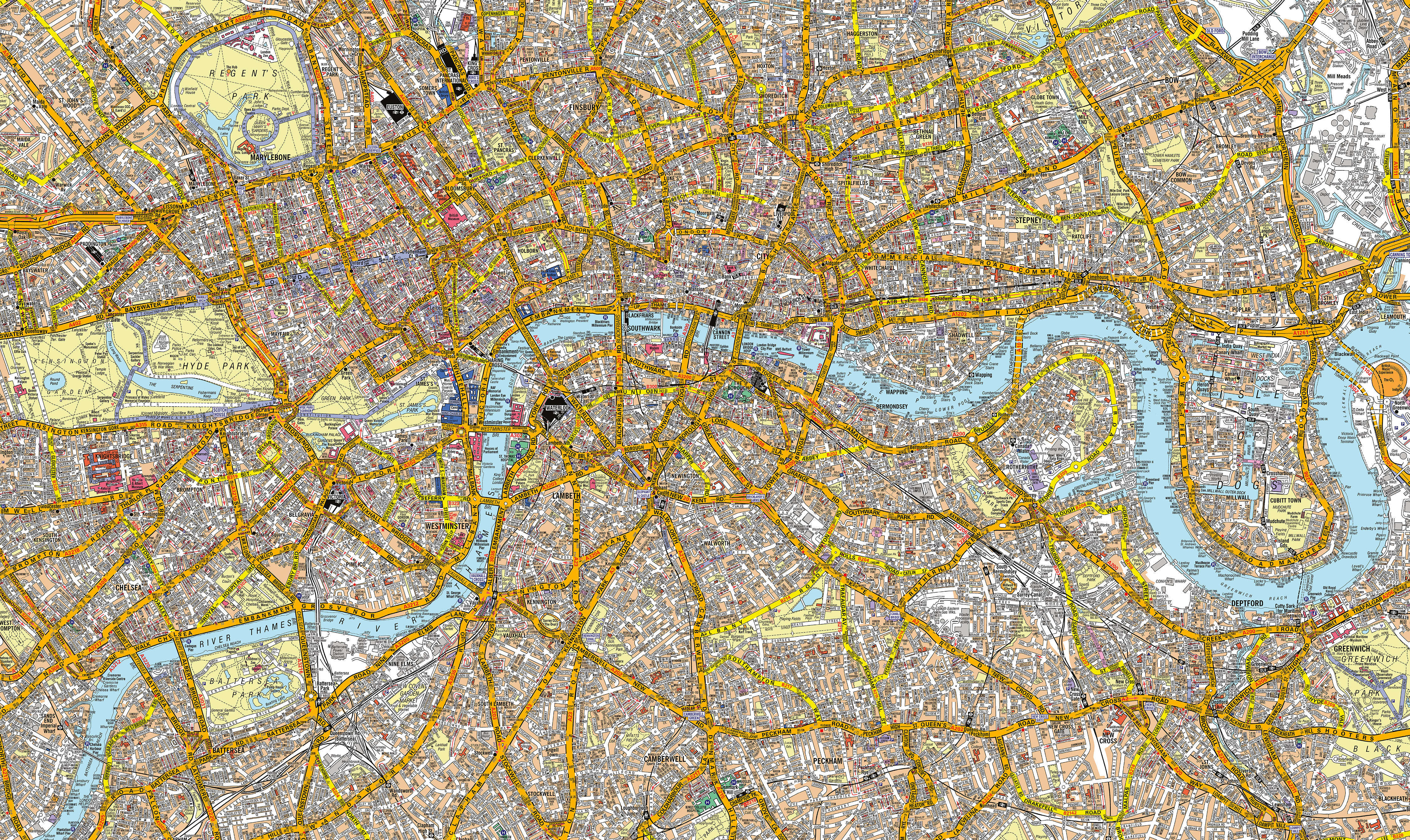 AZ01378_H_CANRL - A-Z Canvas London Street Map