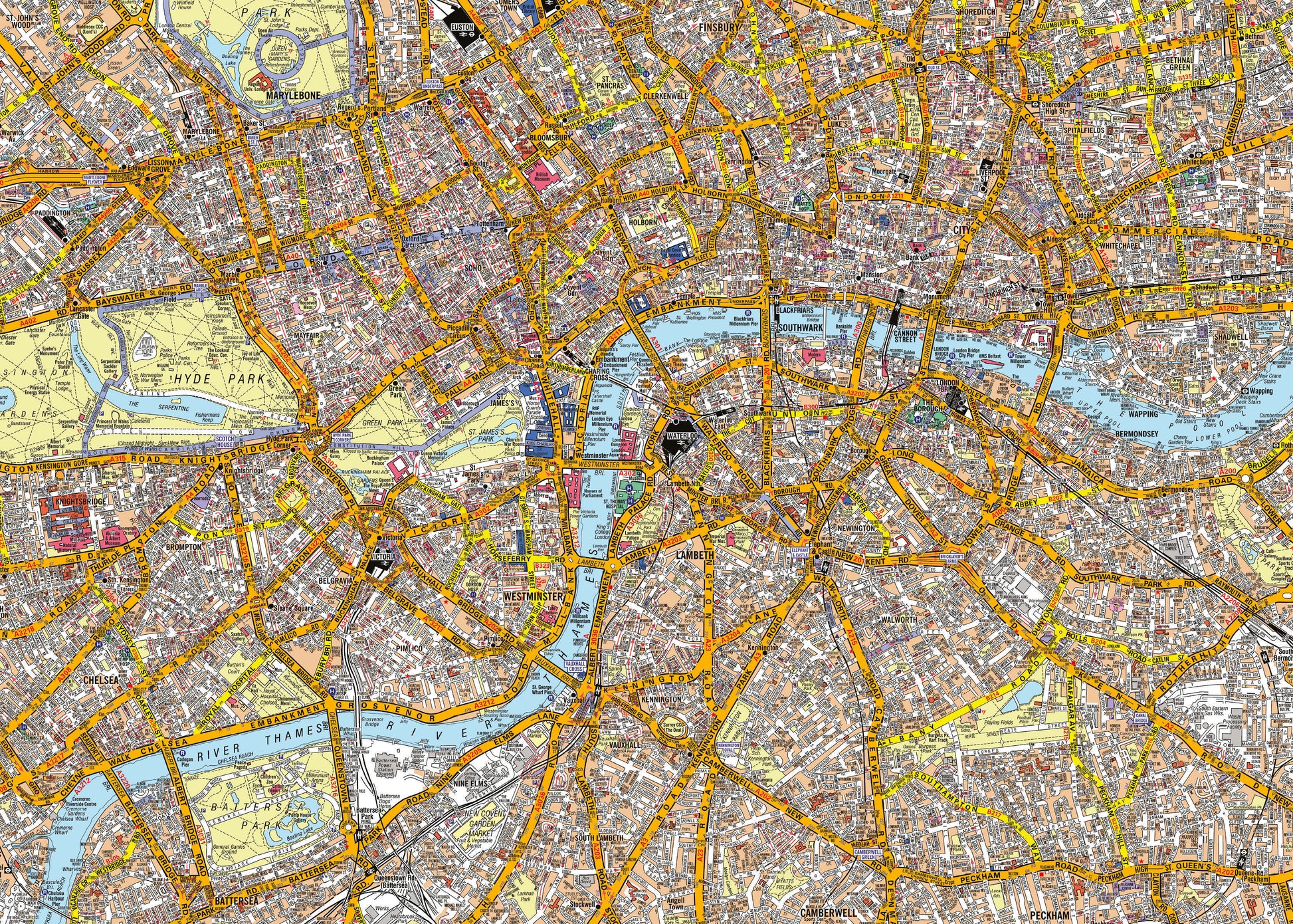 AZ01378_S_CANRL - A-Z Canvas London Street Map