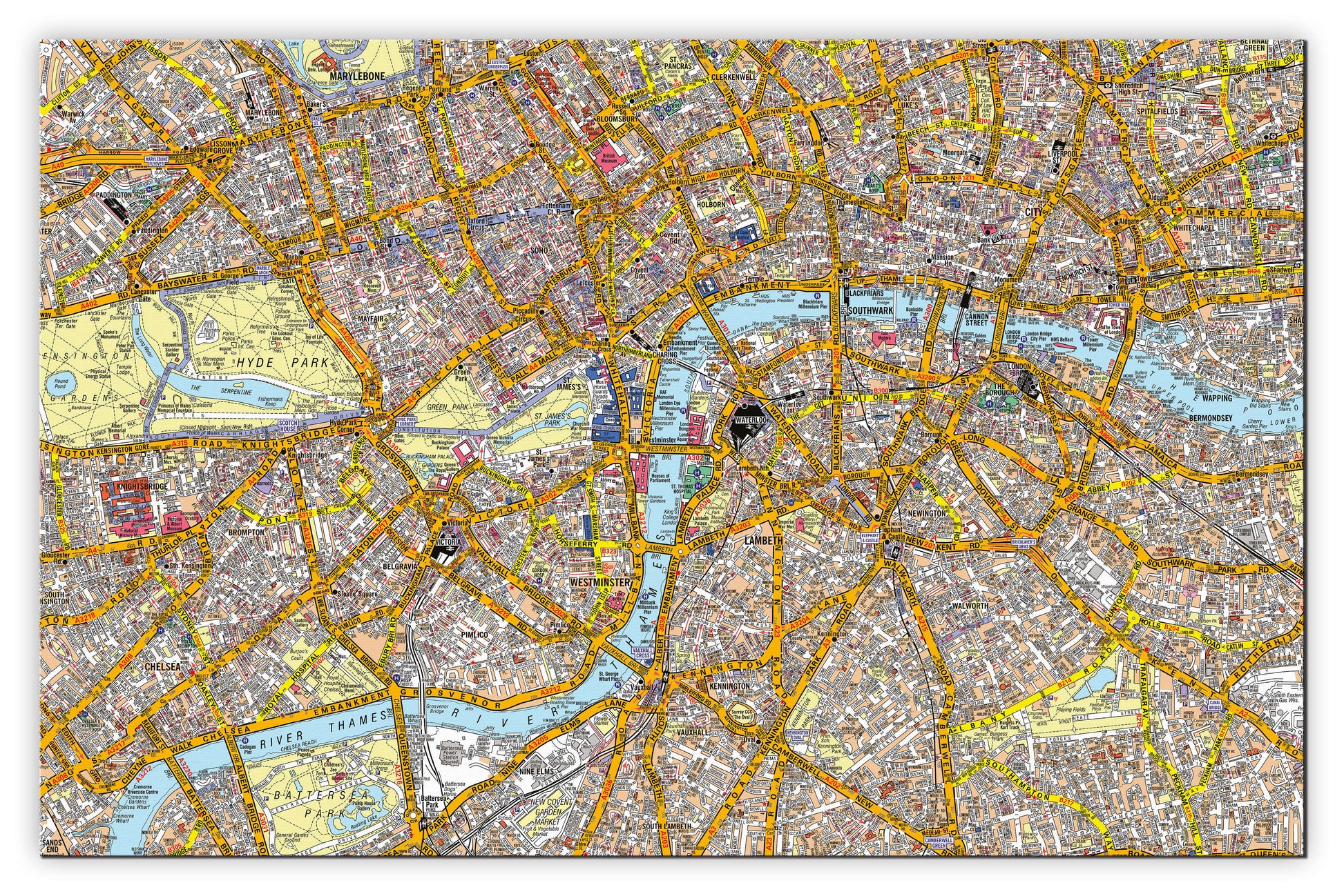 AZ01378_M_CANVA - A-Z Canvas London Street Map