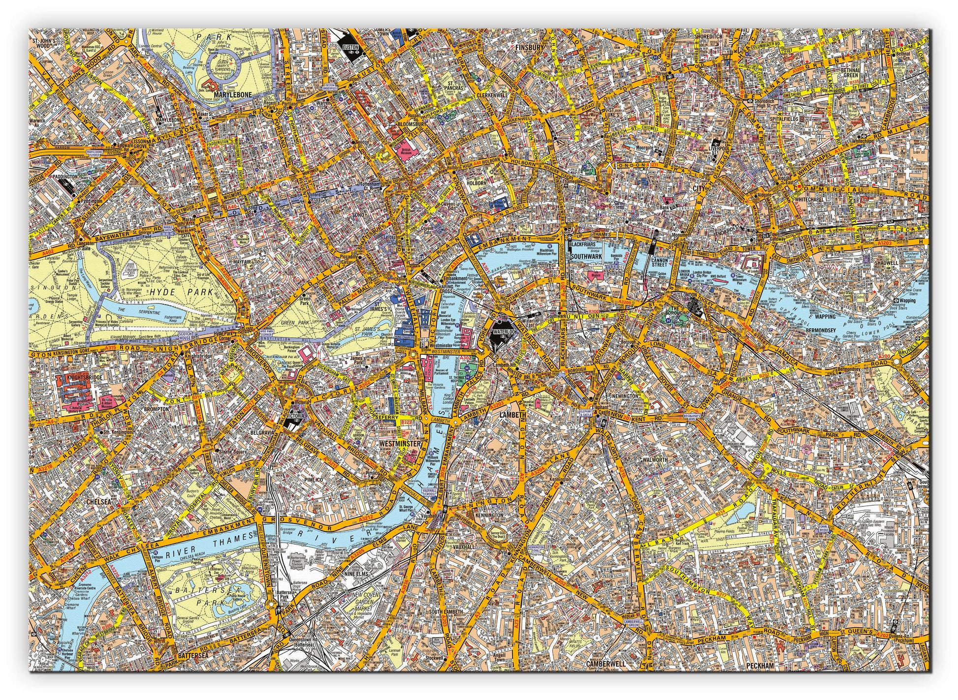 AZ01378_S_CANVA - A-Z Canvas London Street Map