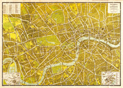 AZ01403_S_CANRL - A-Z Pictorial Canvas Map Central London 1938
