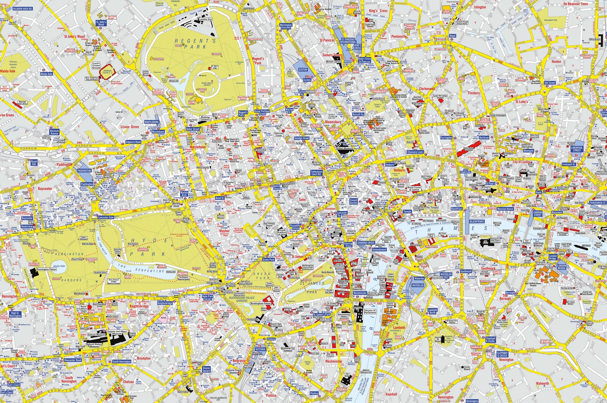 AZ01407_L_CANRL - A-Z Visitors' Map London