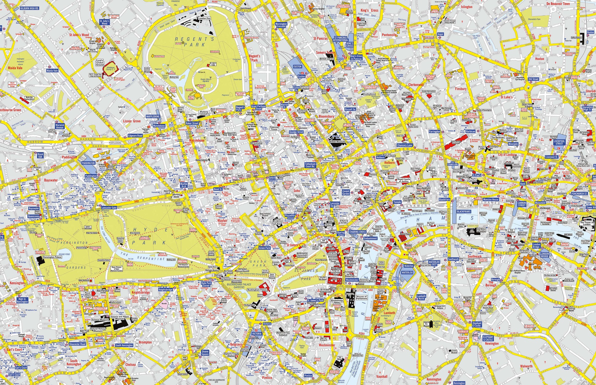 AZ01407_M_CANRL - A-Z Visitors' Map London