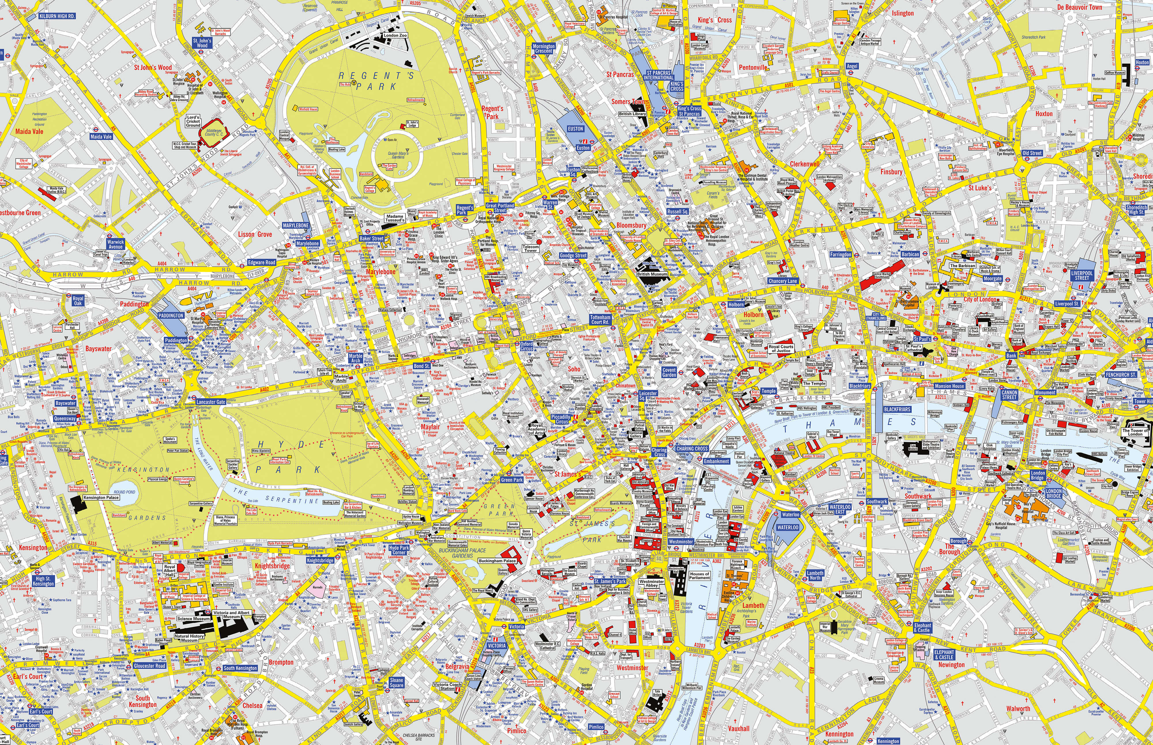 AZ01407_M_CANRL - A-Z Visitors' Map London