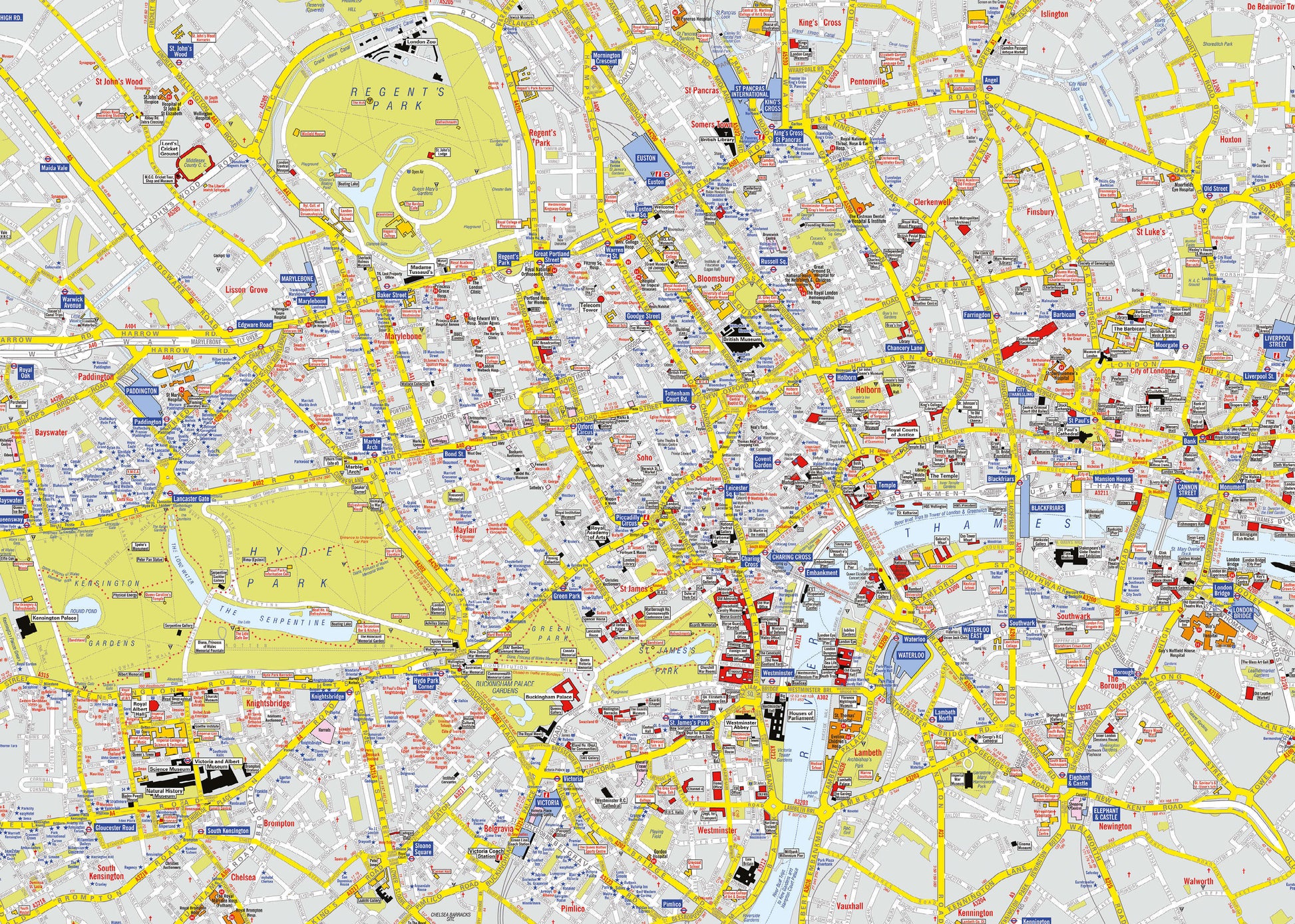AZ01407_S_CANRL - A-Z Visitors' Map London
