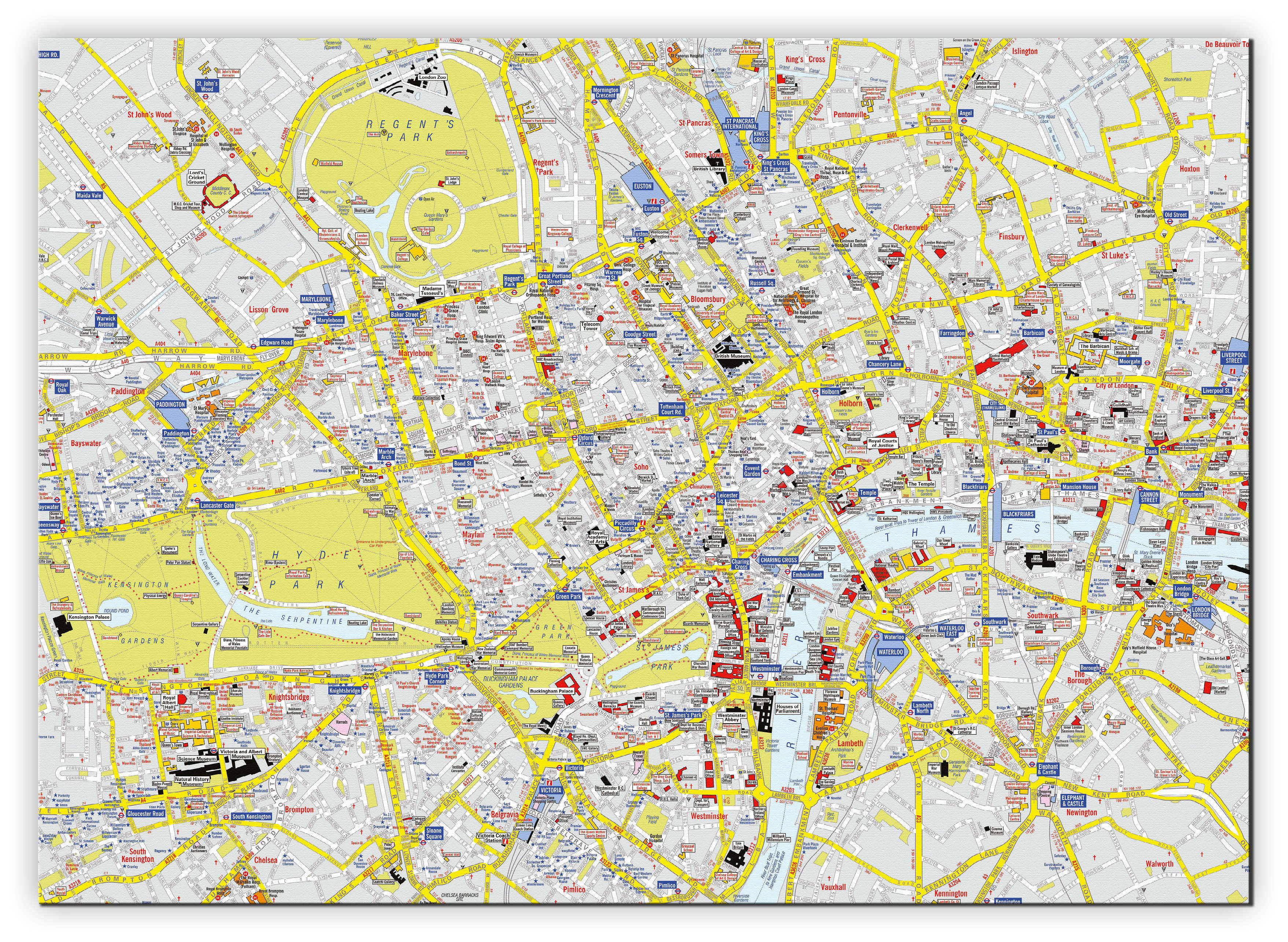 AZ01407_S_CANVA - A-Z Visitors' Map London