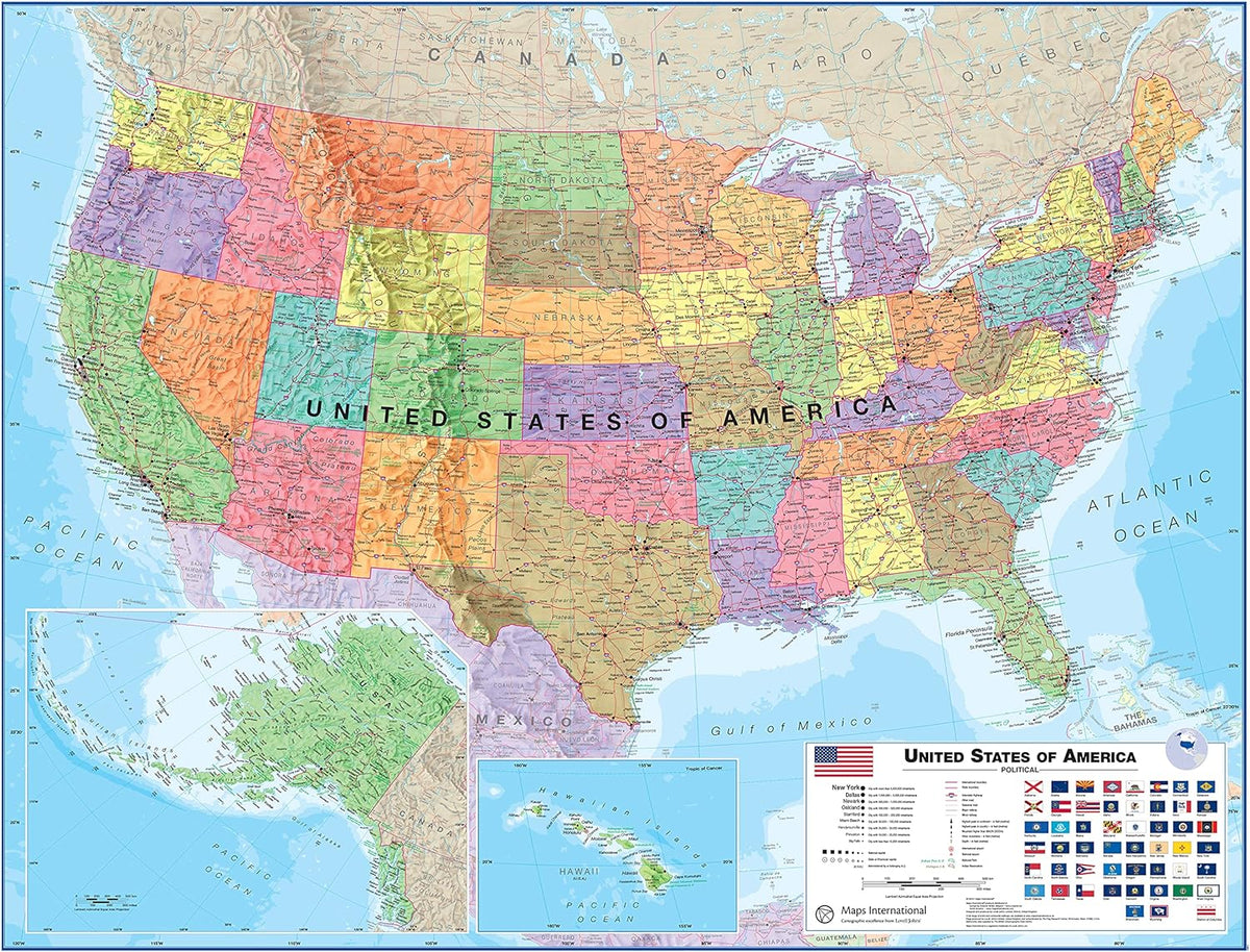 CM00021A_SS_FSLAM USA Wall Map Political