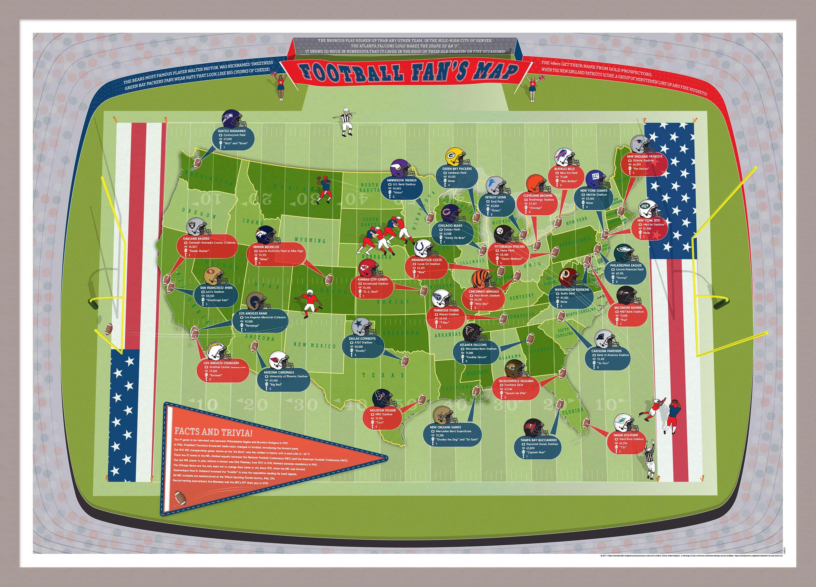 CM01617_M_MGFAL - American Football Stadiums Map