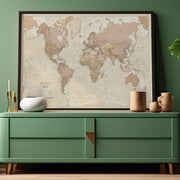 WM01164_L_LBDBL - Vintage Map of the World