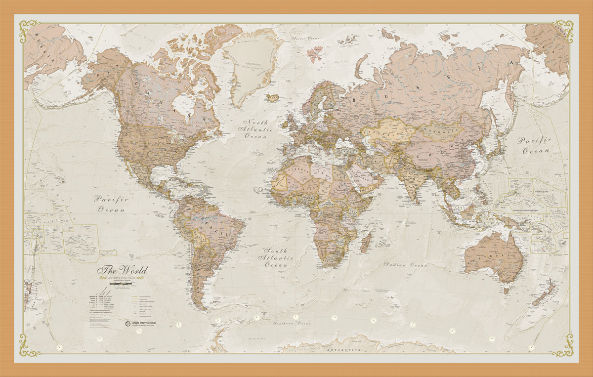 WM01164_M_BWOAK - Vintage Map of the World