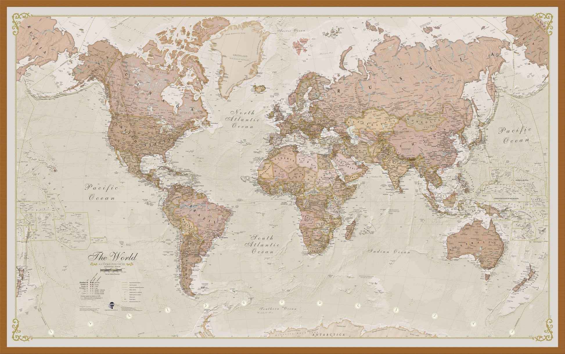 WM01164_L_LBWTE - Vintage Map of the World
