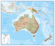 CT00408_LU_PAPER - Australasia Wall Map Physical