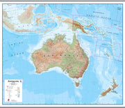 CT00408_L_CANHB - Australasia Wall Map Physical