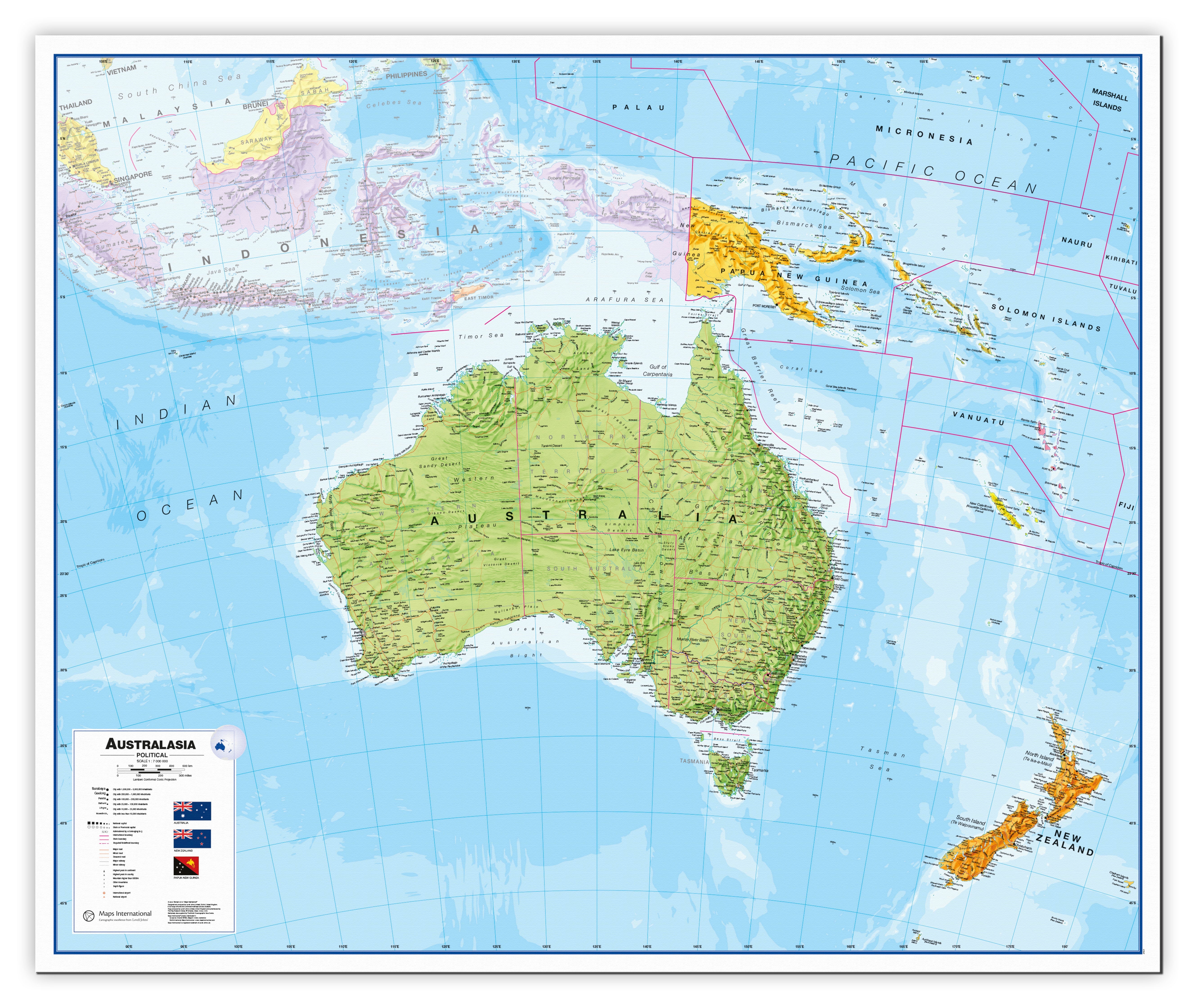 CT00017_LU_CANVA - Australasia Wall Map Political