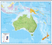 CT00017_L_CANHB - Australasia Wall Map Political