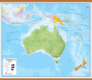 CT00017_L_CWDHB - Australasia Wall Map Political