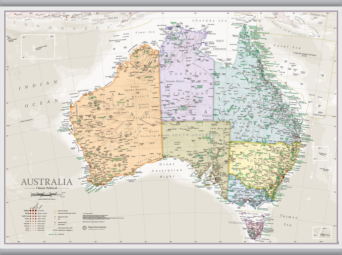 CM01750_S_CANHB - Australia Classic Wall Map