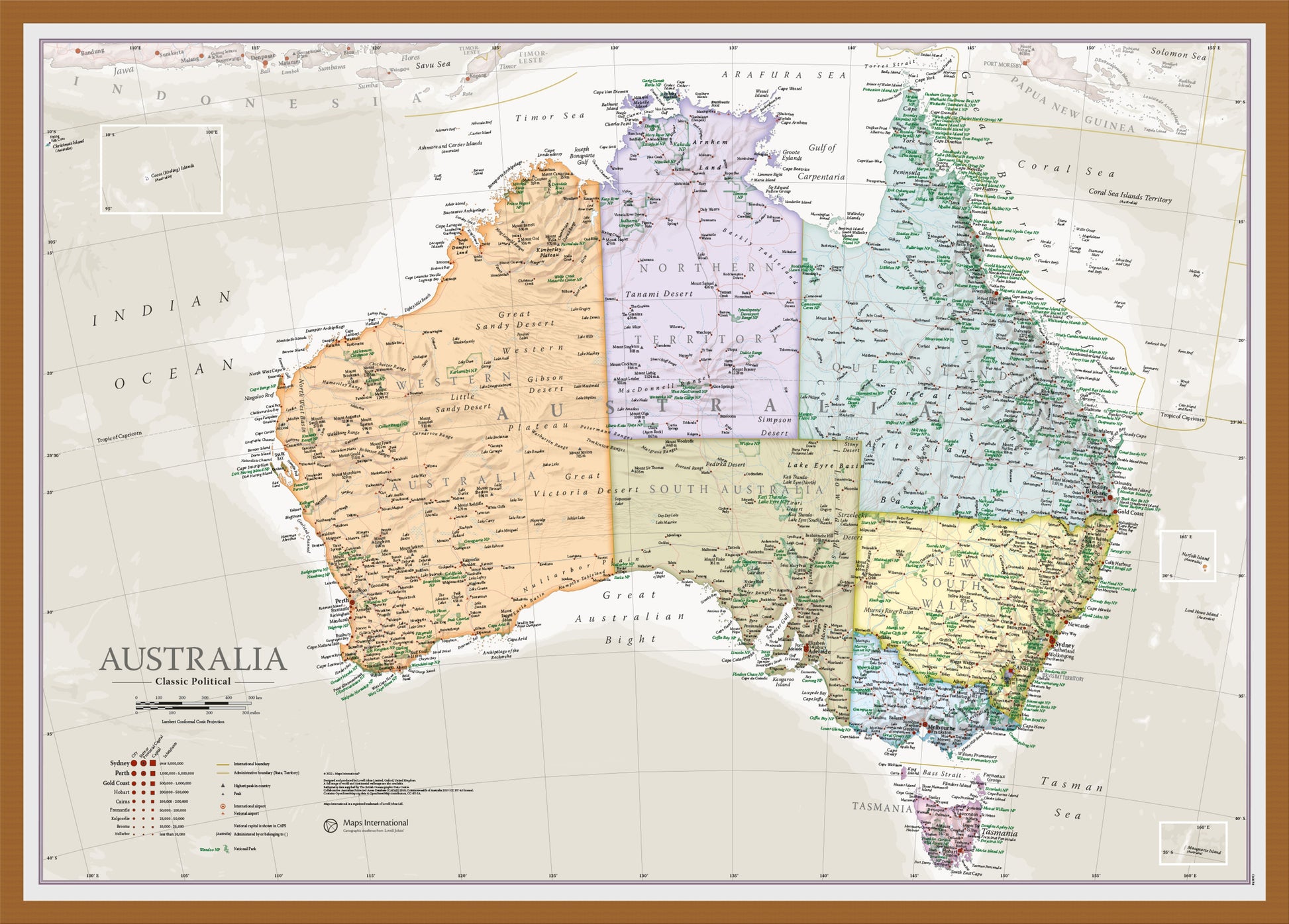 CM01750_L_WDTEA - Australia Classic Wall Map