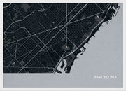 LS01558_3_WDWHI - Barcelona City Street Map Print Charcoal
