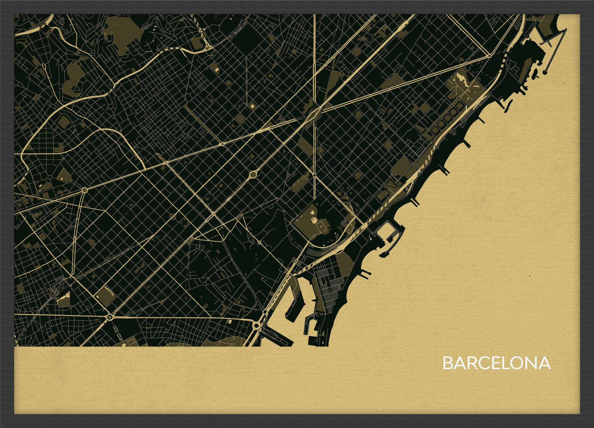 LS01568_3_WDBLA - Barcelona City Street Map Print Straw