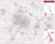 UK00761_L_LAMIN - Birmingham Postcode Sector Map
