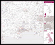 UK00763_L_LBDBL - Bournemouth Postcode Sector Map